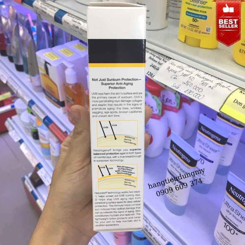 Kem chống nắng dưỡng da chống lão hóa Neutrogena Age Shield SPF 70
