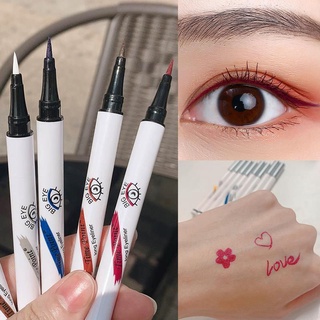[Hàng mới về] Bút kẻ mắt nước vỏ màu trắng chống thấm nước