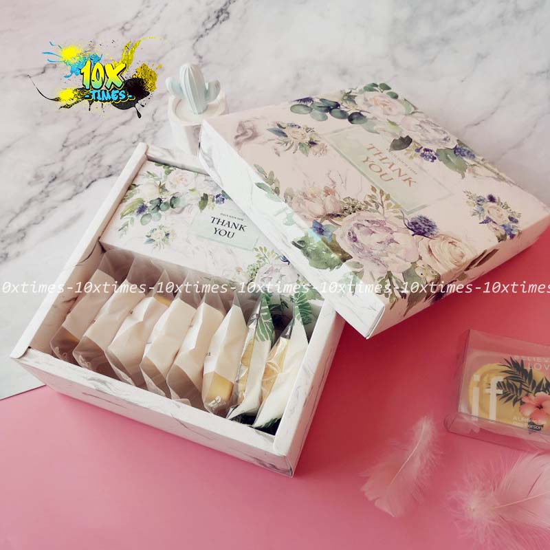 Hộp và túi đựng quà tặng sang trọng thank you hoa tặng sinh nhật bạn gái đối tác , valentine, ngày lễ có quai