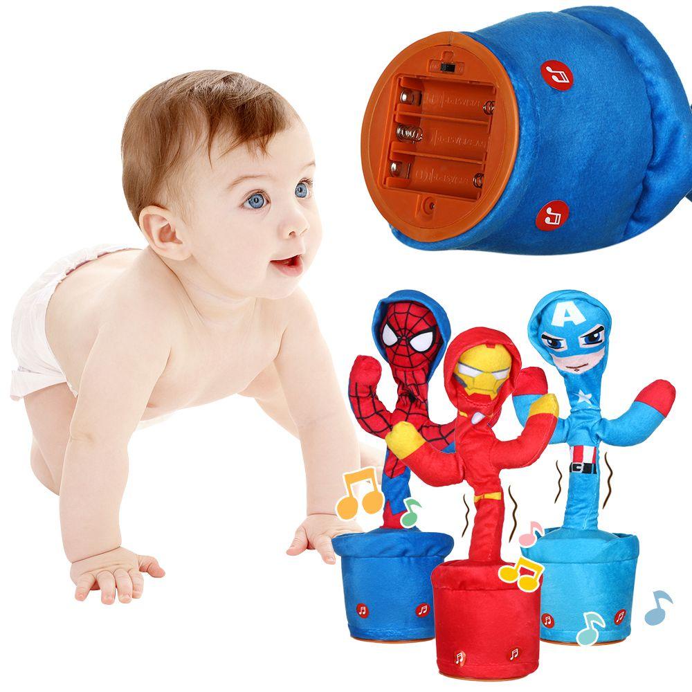 SUSANS Đồ Chơi Nhồi Bông Hình Người Nhện / Người Sắt Nhảy Múa Dễ Thương Cho