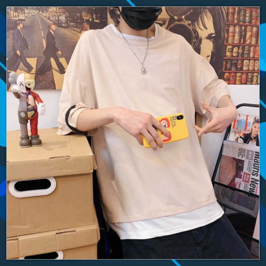 Áo Thun Tay Lỡ Vạt Layer Siêu Hot🍁 Unisex nam nữ đều mặc được | BigBuy360 - bigbuy360.vn