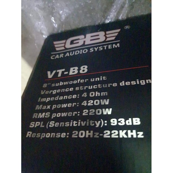 Sub hơi GB VT B8 điện 12v đánh như vũ trường