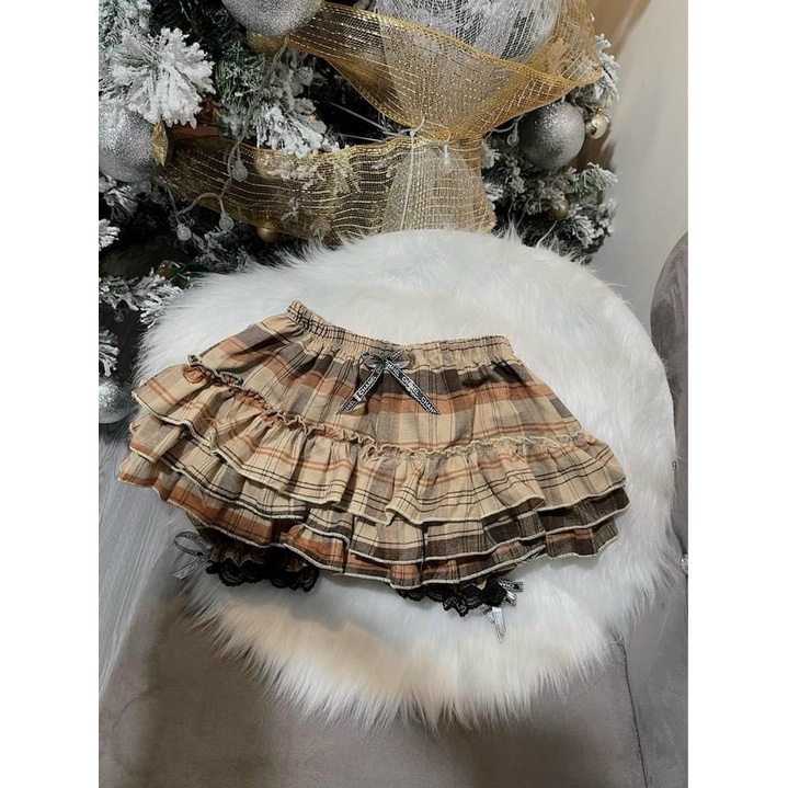 quần tầng carro viền ren xinh u