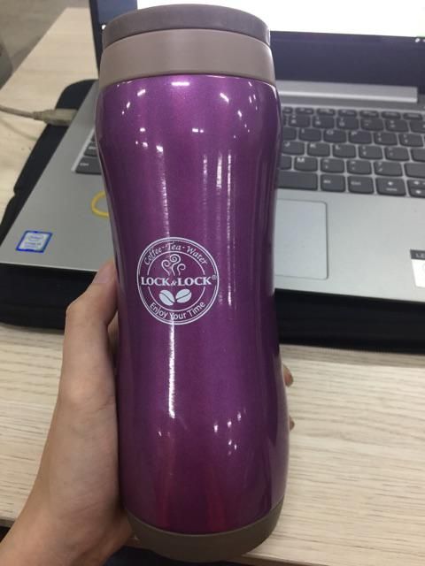 Bình giữ nhiệt Lock&amp;Lock Grip Tumbler 370ml - Violet - LHC801V