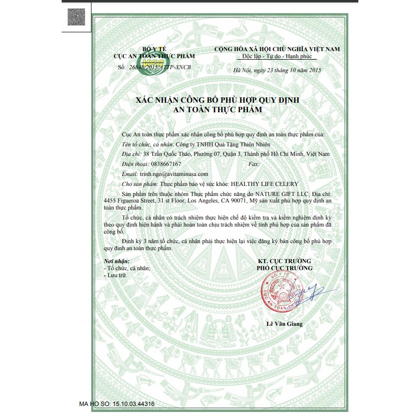 Thompson's One-a-day Celery Seed 5000mg 60 viên Gout | Thế Giới Skin Care