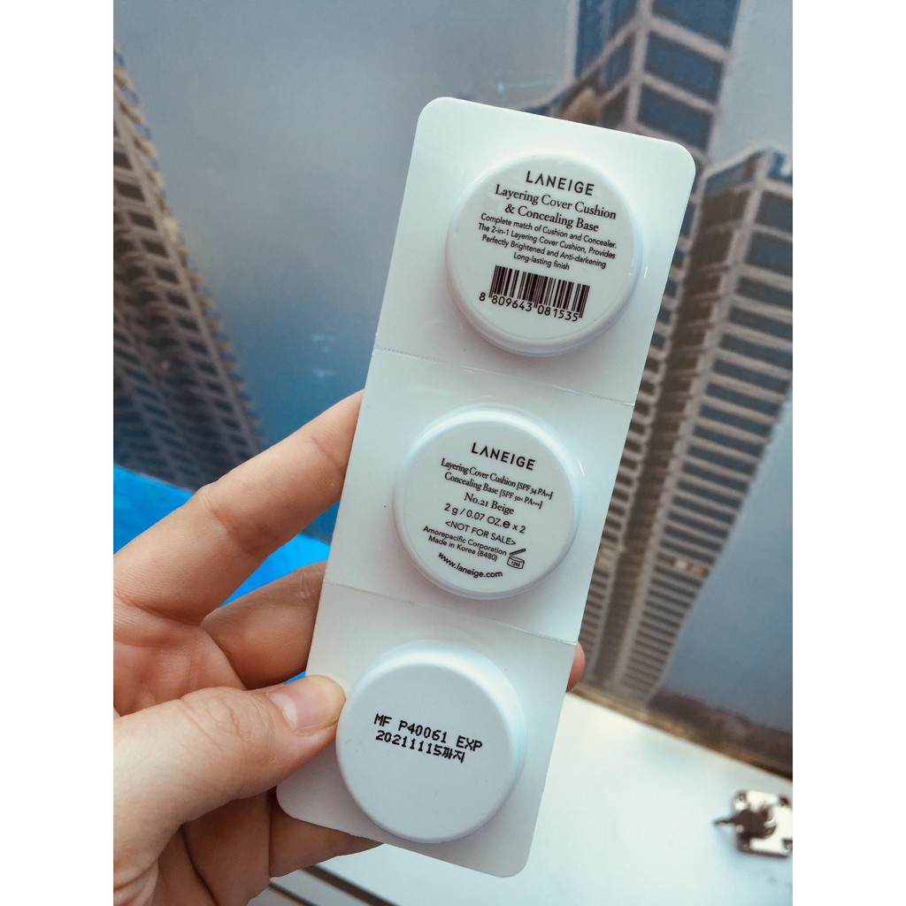 Phấn nước Laneige 3 ngăn cover cushion and concealing base | BigBuy360 - bigbuy360.vn