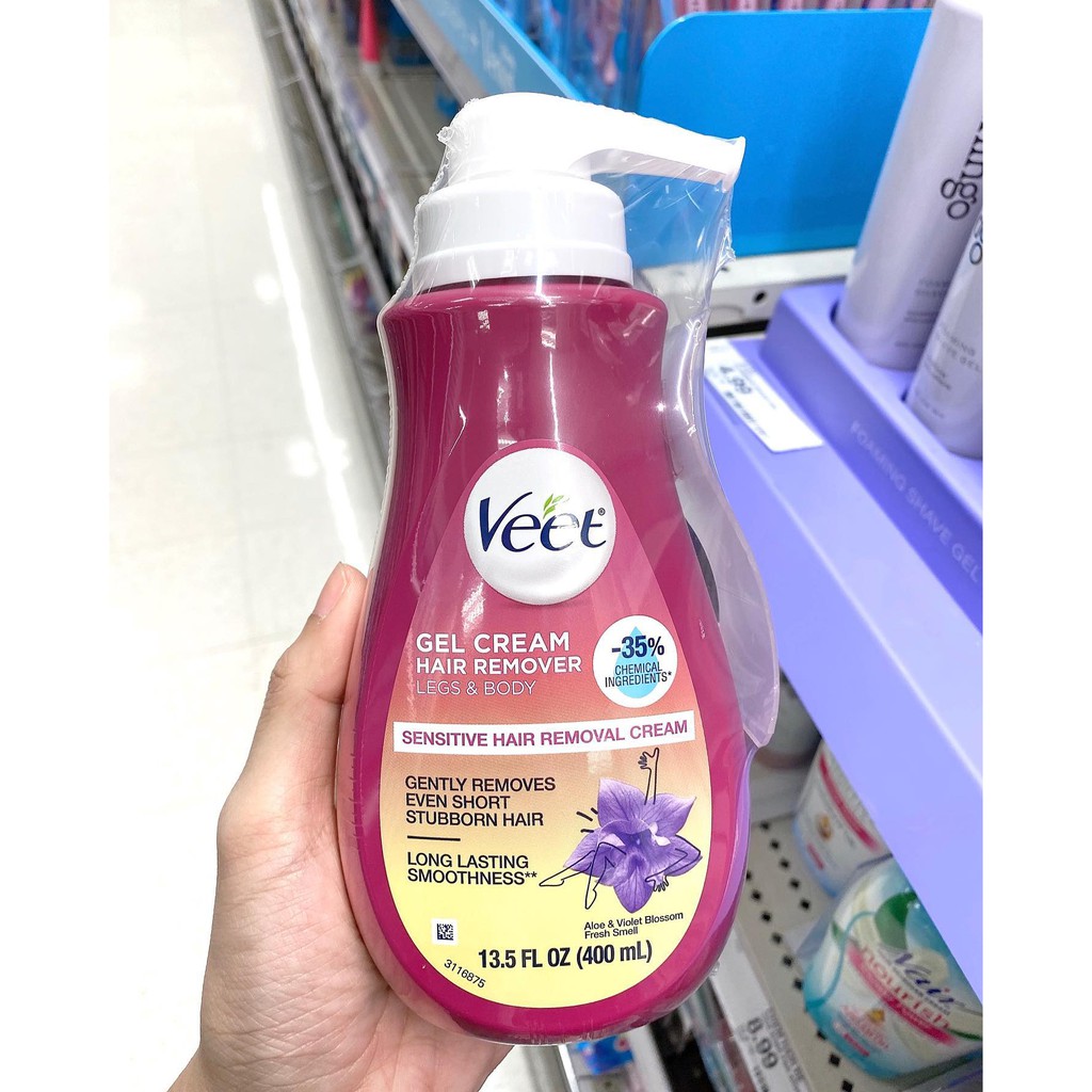 Kem Tẩy Lông Chân + Body - Veet Gel Hair Removal Cream 400ml