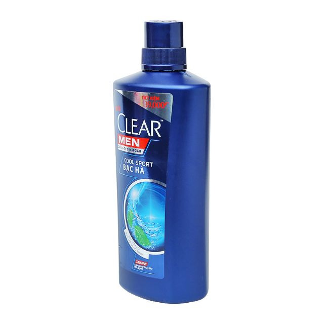 Dầu gội sạch gàu Clear Men bạc hà chai 650g