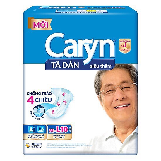 Bán lẻ 1 miếng bỉm dán Caryn size M/L ( cho mẹ sau sinh)