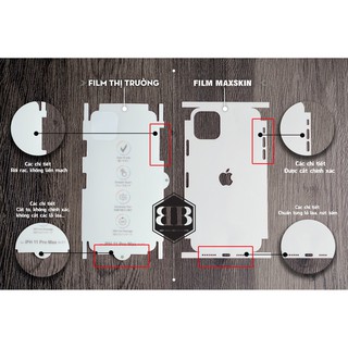 Dán PPF full lưng viền + lỗ loa IPhone 11 / 11 Pro / 11 Pro Max / X / XS /XS MAX / XR / 8 PLUS / 7 PLUS / 8 / 7...