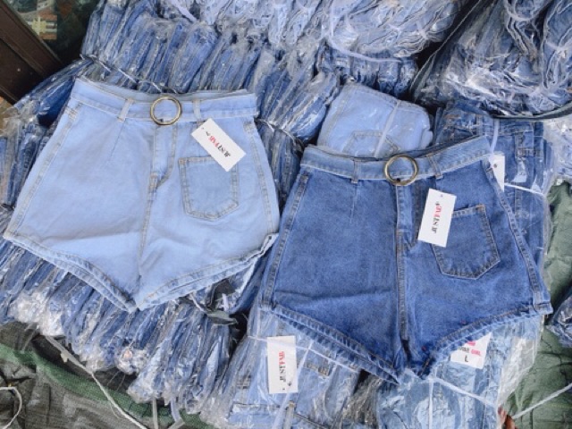 Quần sooc bò kèm đai túi nổi | BigBuy360 - bigbuy360.vn