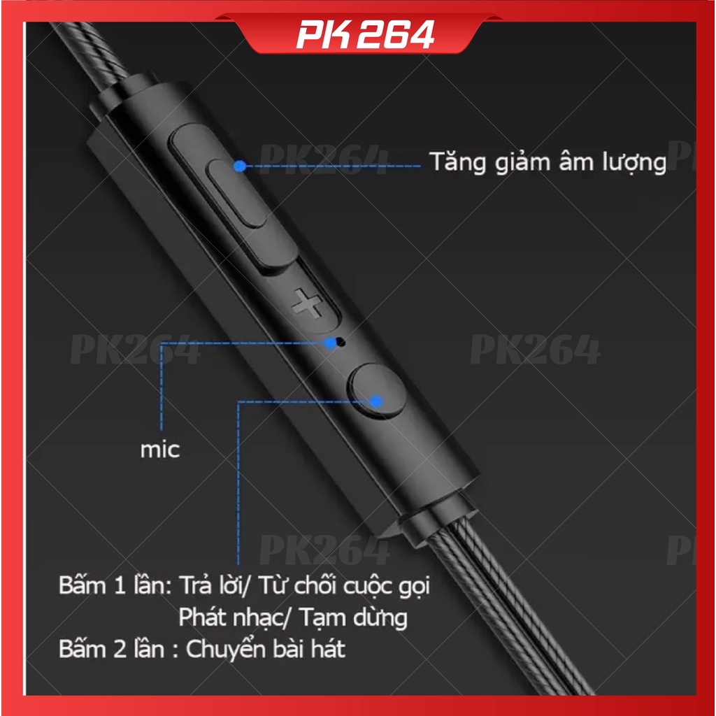 Tai Nghe Nhét Tai HiFi S2000 Pro Super Bass Chống Ồn Cực Tốt, Âm Thanh Khủng, Chơi Game Ngon