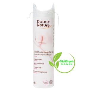 Bông tẩy trang hữu cơ Douce Nature gói 80 miếng