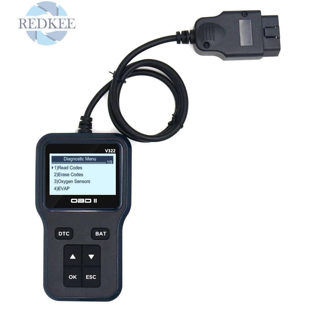 Thiết Bị Quét Chuẩn Đoán Lỗi Động Cơ Xe Hơi Redkee V322 Obd Ii Obd2