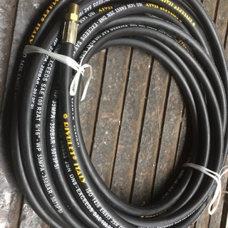 Dây rửa xe 2 lớp bố thép 15 mét dùng cho máy rửa xe cao áp
