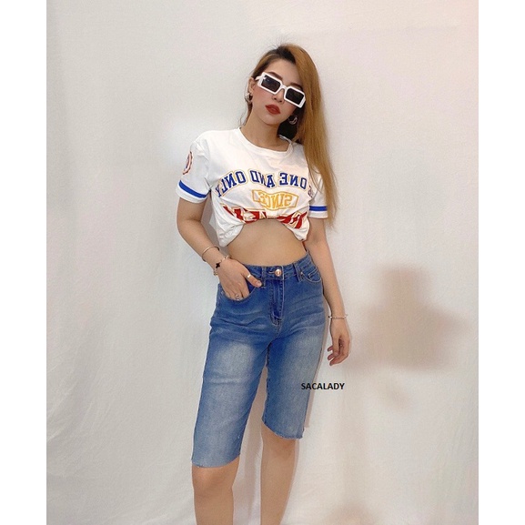 Quần Jeans Ngố YMI - HIGH RISE Wash Fix Co Dãn 3Cm - 7Cm  3949