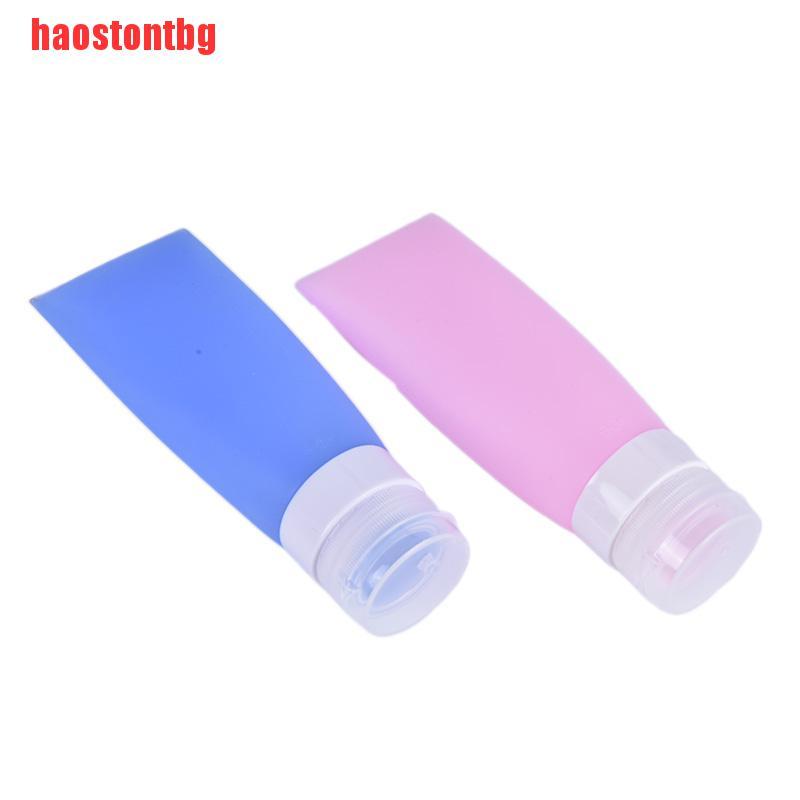 (Hàng Mới Về) Bộ Chai Nhựa Silicone Dung Tích 38 / 60 / 80ml Dùng Cho Các Chuyến Du Lịch