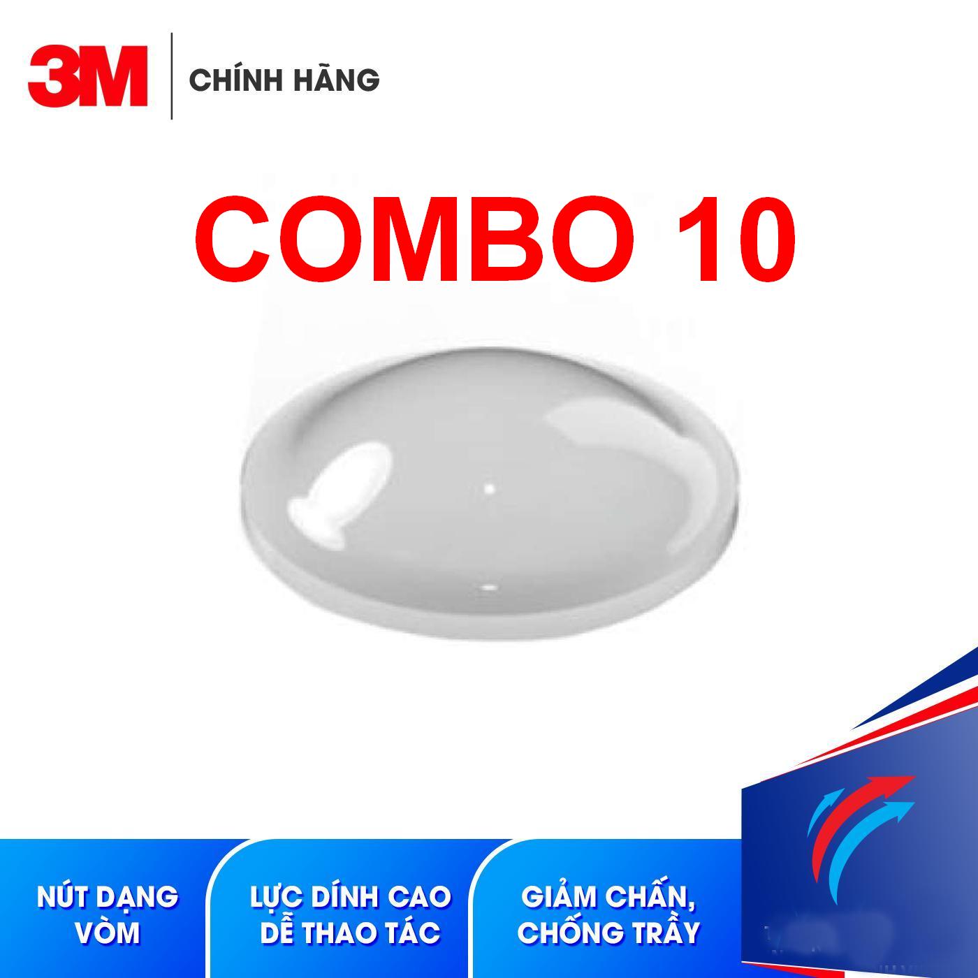 Combo 10 Nút Đệm Cao Su 3M SJ5302 Hình Vòm Chống Va Đập ,Đệm Chân Máy, Đệm Cạnh Cửa ,Đệm Kính