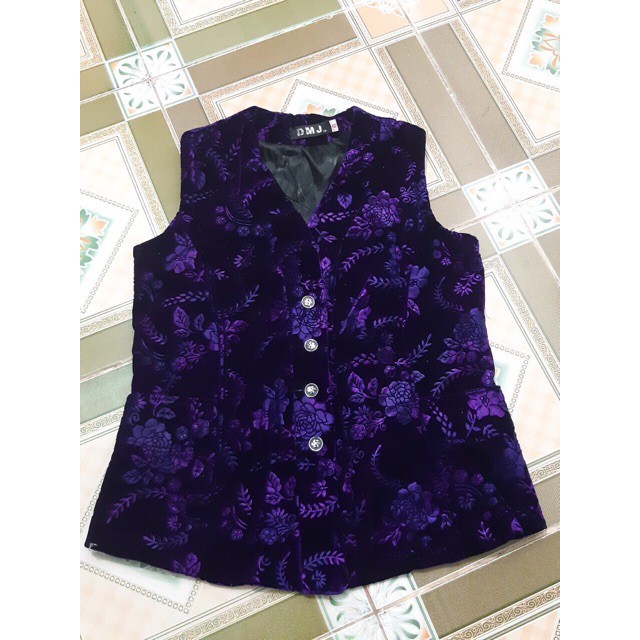 Áo ghi lê nhung 2 lớp bà già mã số SP TZ5561