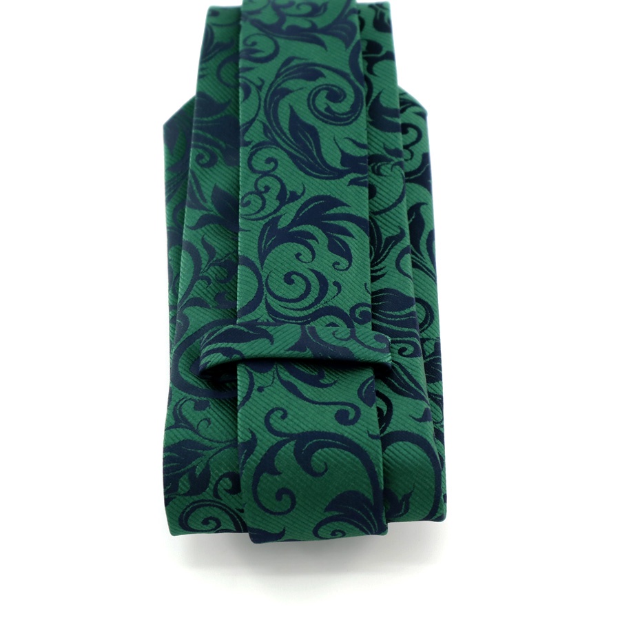 Bộ Cà Vạt Và Khăn Tay 100% Lụa Họa Tiết Hoa Thời Trang Công Sở Cho Nam