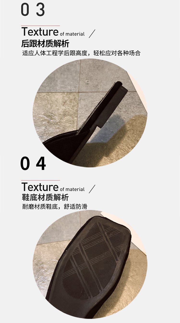 Dép bít mũi gót vuông thấp phong cách Hàn Quốc dễ thương dành cho nữ | BigBuy360 - bigbuy360.vn