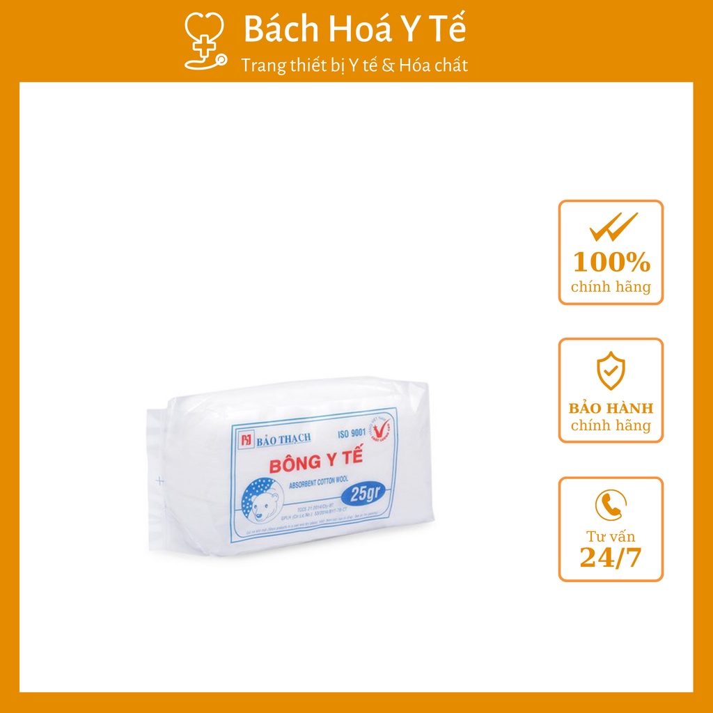 Bông gòn y tế Bảo Thạch, Chất lượng, uy tín, gói 25g