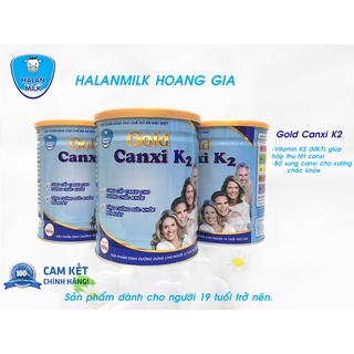 Sữa Gold Canxi K2 Halan Milk 900g - Cung cấp Canxi cho xương chắc khỏe, Tăng cường sức khỏe mỗi ngày