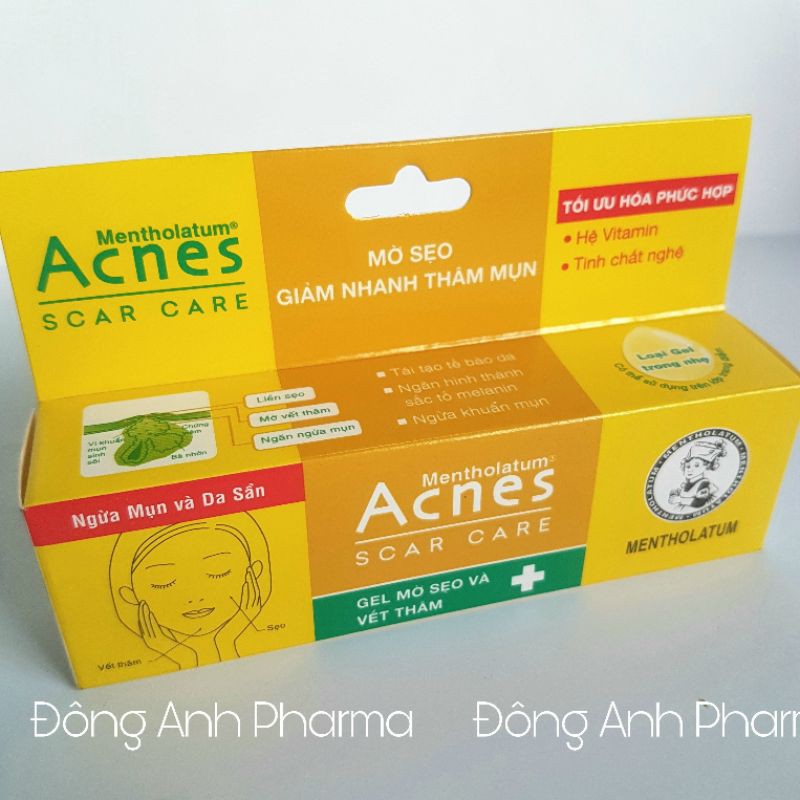 (❣️❣️❣️-5% LN cho quỹ Vacxin) Gel làm mờ sẹo, vết thâm và ngừa mụn Acnes Scar Care 12g - Đông Anh Pharma