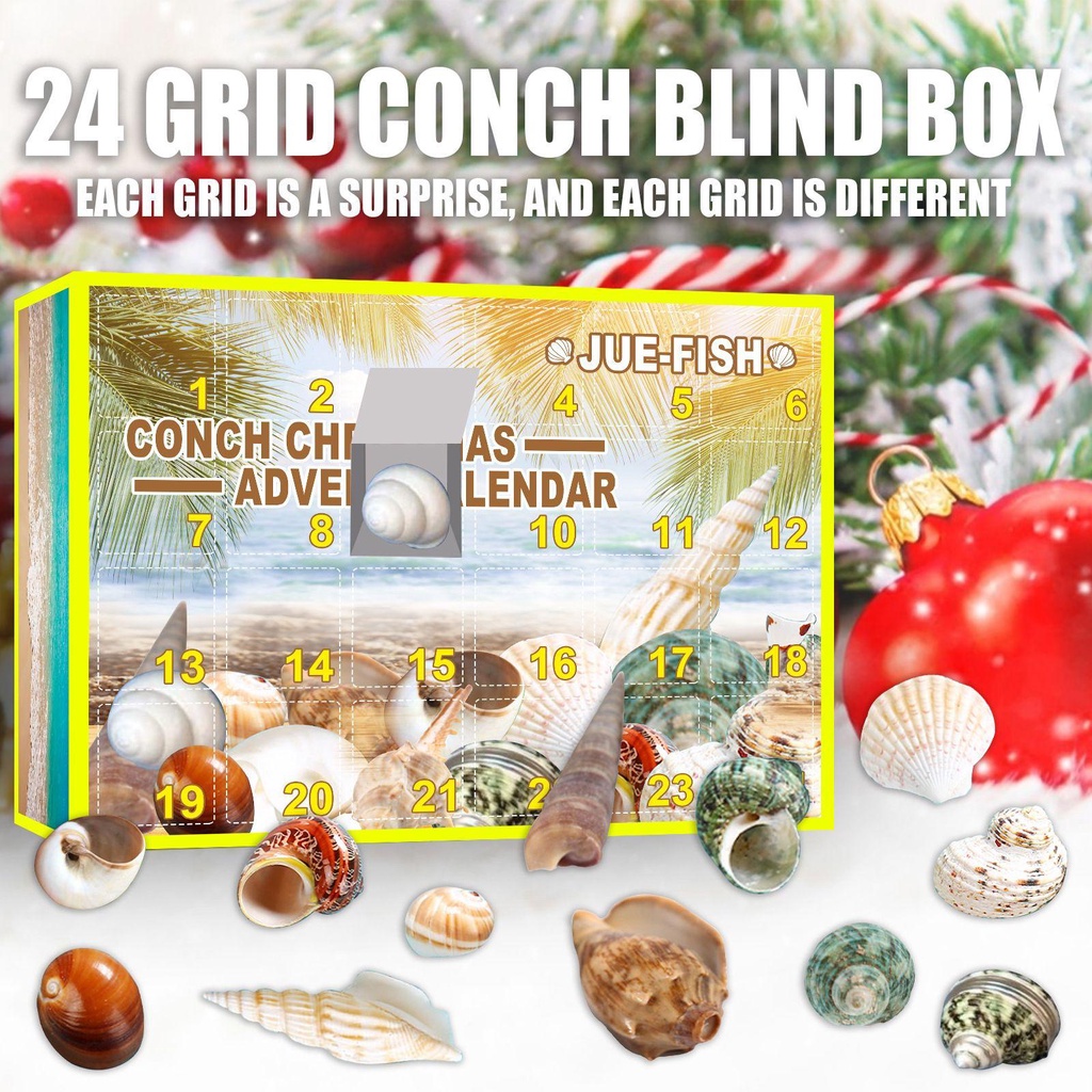 LAKAMIER Hộp Lịch Để Bàn Trang Trí Giáng Sinh
