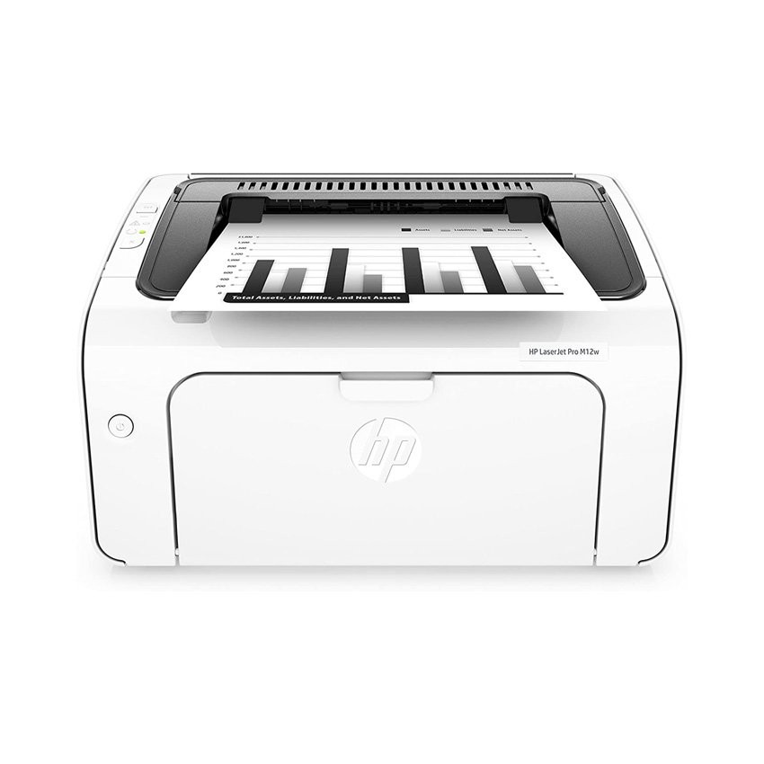 Máy in laser đen trắng HP LaserJet Pro M12W chính hãng - đối thủ của máy in Canon 2900 In qua Wifi kết nối điện thoại