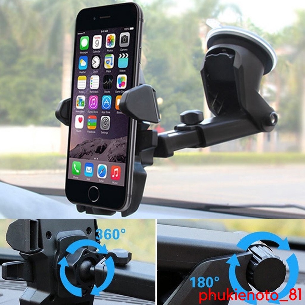 Giá để điện thoại trên ô tô ,Giá đỡ điện thoại trên Oto (hộp Xanh) (K001) Tháo/lắp nhanh gọn chỉ trong vòng 1 giây | BigBuy360 - bigbuy360.vn