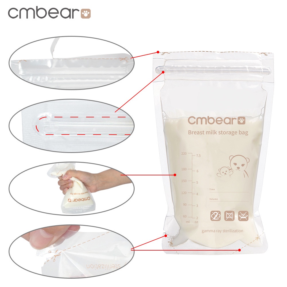 Túi trữ sữa 100ml/150ml/220ml tiện lợi Sunmum - Cmbear - Misuta