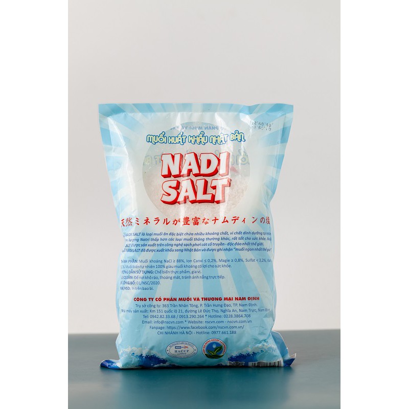 MUỐI BIỂN NHẠT XUẤT KHẨU NHẬT BẢN TỐT CHO SỨC KHỎE KHÔNG QUA TINH LUYỆN TÚI 1KG