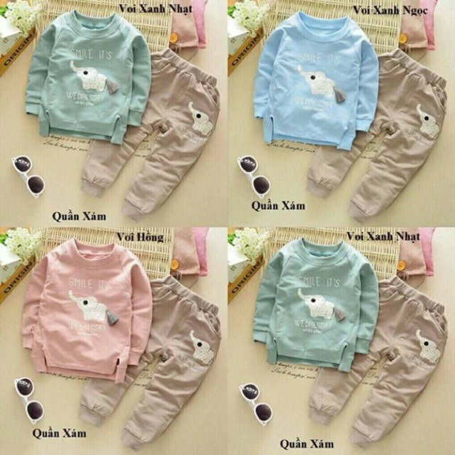 Combo Bộ cotton cho bé