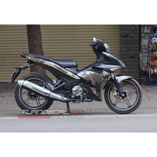 Tem Trùm Exciter 150 Camo Xám Đen