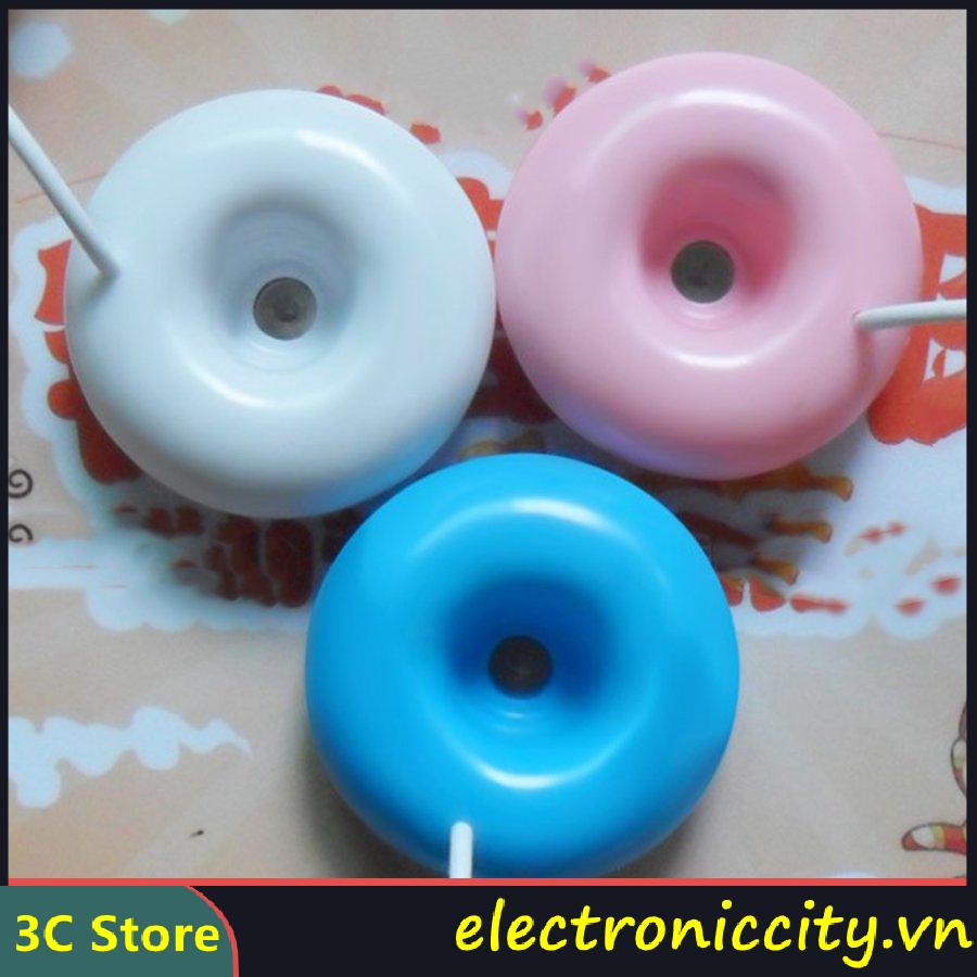 1 máy phun sương tạo độ ẩm mini hình bánh donut sạc USB