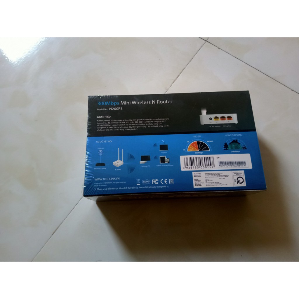 Bộ thu phát Wifi 2 râu 300Mbps TOTOLINK N200RE-V3