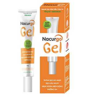 NACURGO GEL: Đánh bay thâm, sẹo mụn, ngừa viêm nang lông.