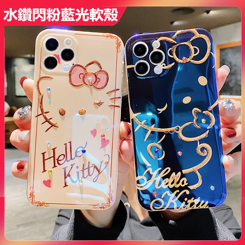 Ốp Điện Thoại Họa Tiết Mèo KITTY Cho iPhone 13 11 12 Pro Max se2 xr i7 8plus Apple i8