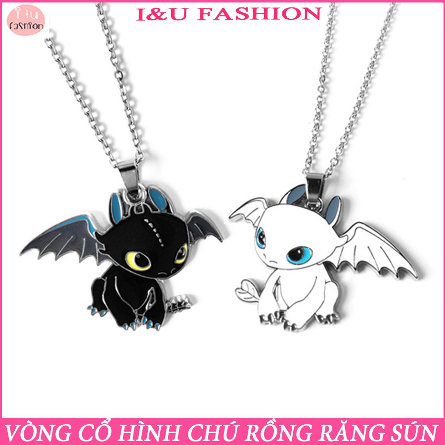 Vòng cổ dây chuyền UNISEX Nam Nữ hình chú rồng răng sún vô cùng độc đáo và cá tính chất liệu kim loại thời trang VC-48
