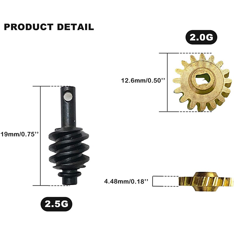 Bộ 2 Trục Bánh Răng Truyền Động Cho Xe Điều Khiển Từ Xa Axial SCX24 90081 Tỉ Lệ 1 / 24