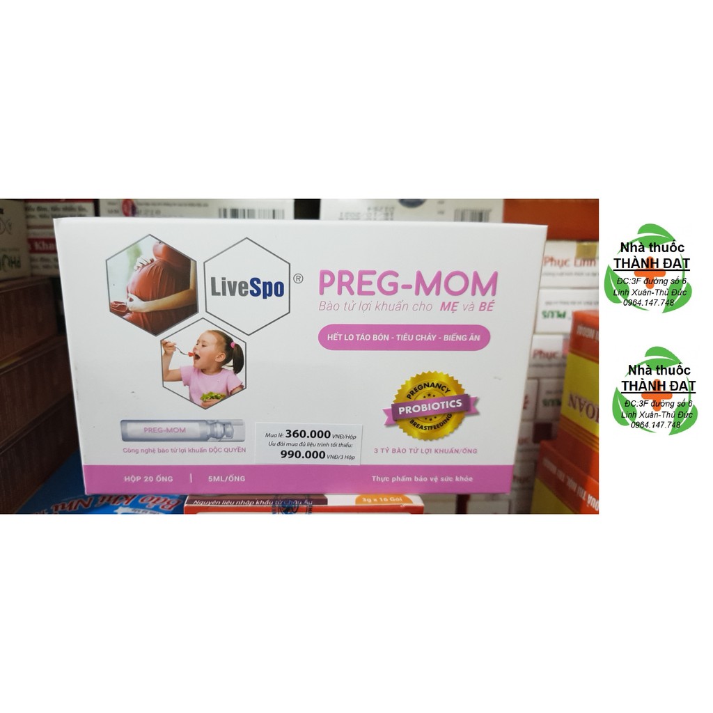 Pregmom bào tử lợi khuẩn cho mẹ và bé / preg mom