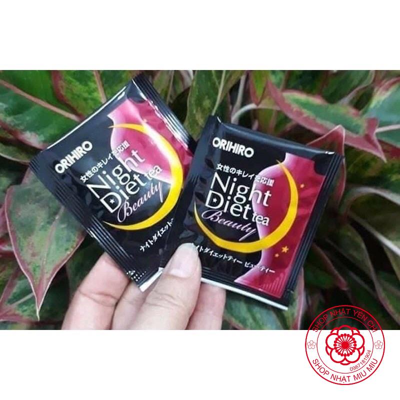 Hàng chuẩn Bill- Trà _ Night Diet Hồng Colagen Nhật bản