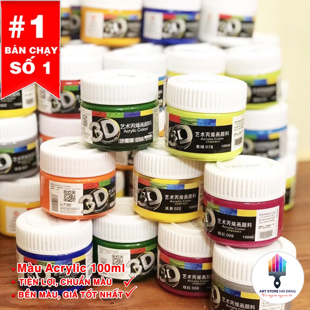 SET FULL 22 MÀU ACRYLIC 3D 100ML