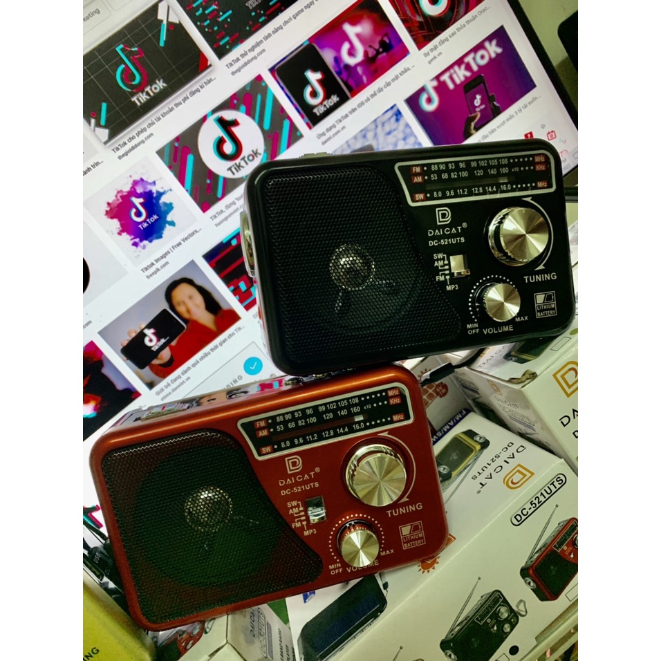 Đài FM Radio DC-521 UTS MẪU MỚI Qùa tặng cho người thân yêu