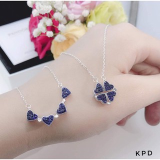 Dây chuyền bạc mặt cỏ 4 lá