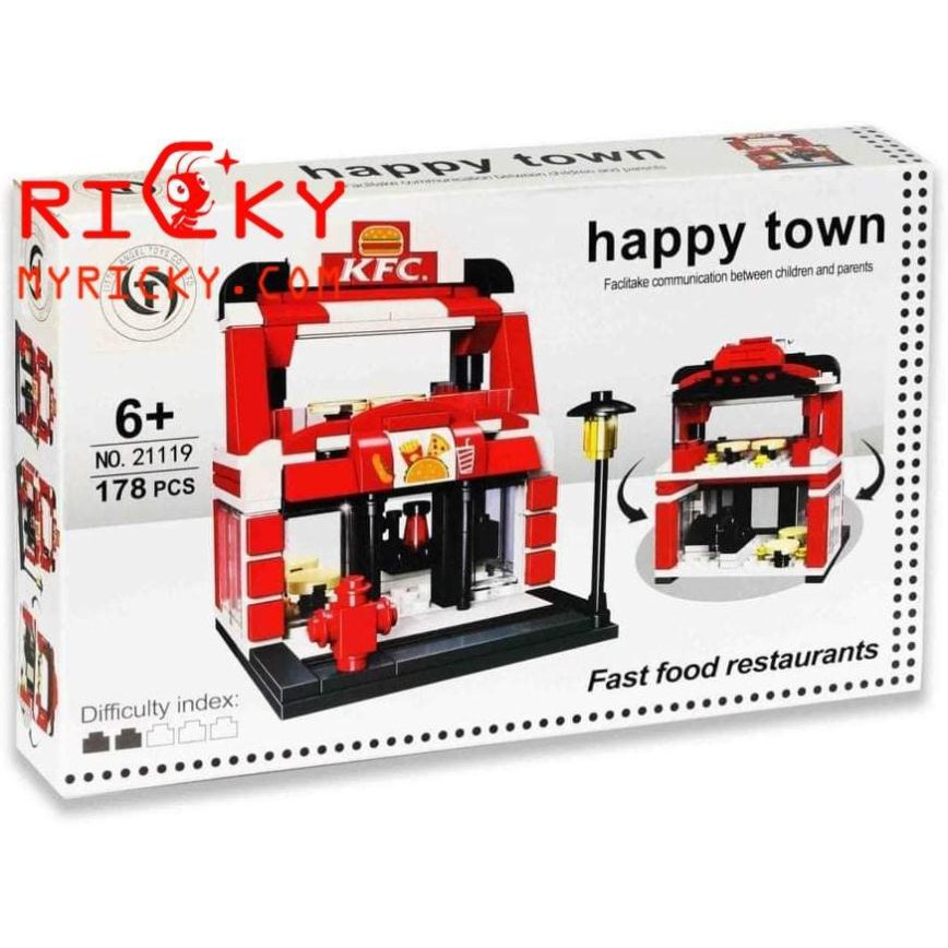 Bộ lego lắp ráp cửa hàng Gà Rán KFC