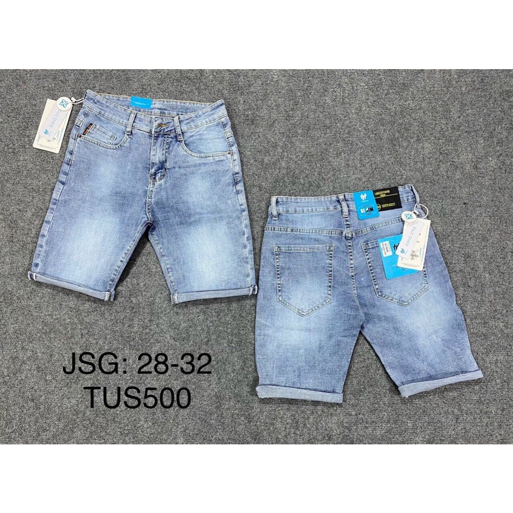 quần short jean nam ngắn đen xanh thêu logo nhiều mẫu mới đẹp,vải jean dày bền màu giá tốt KAYSTORE