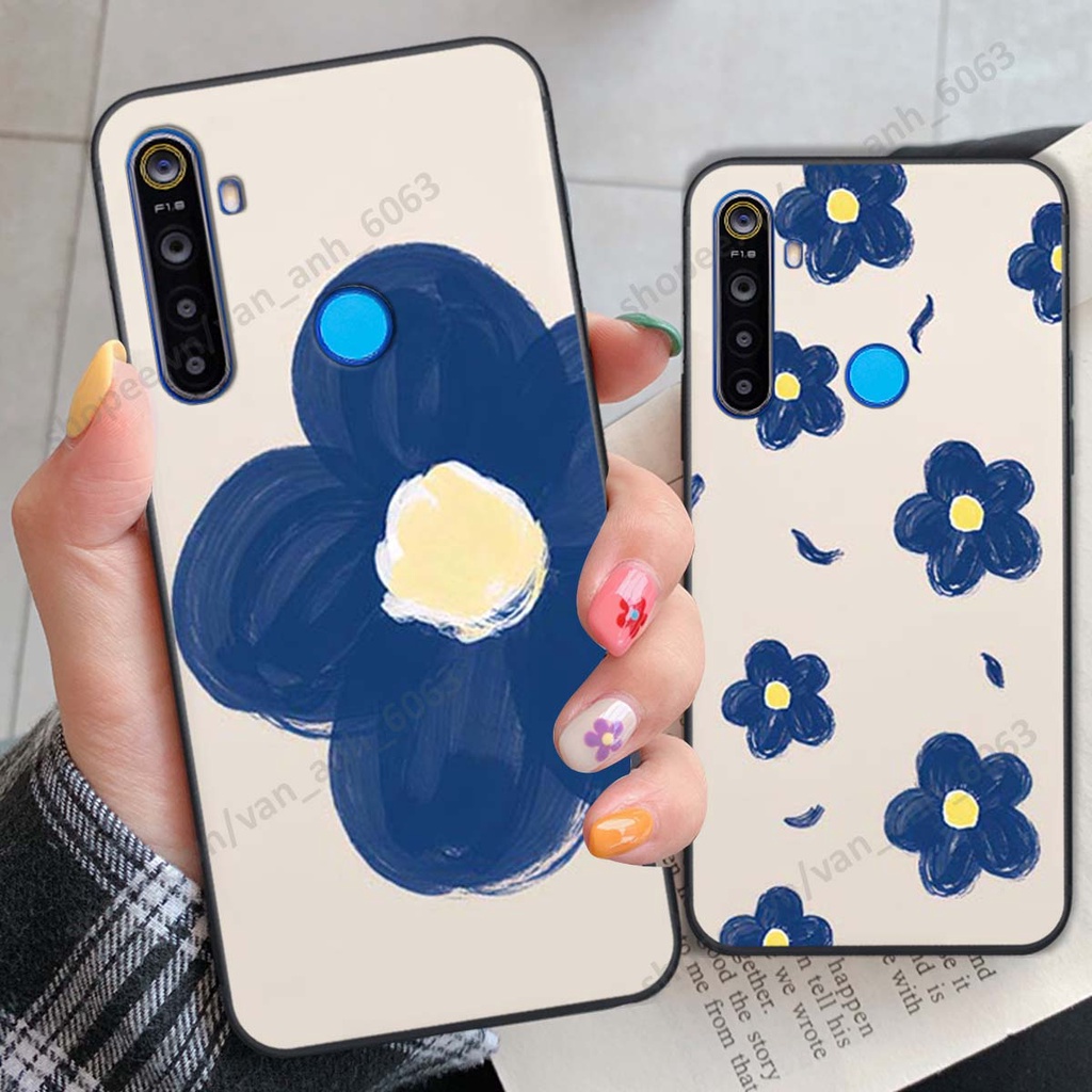Ốp lưng Realme 5 / 5 Pro / C3 in hình hoa, gấu rich bear nghệ thuật, thời trang