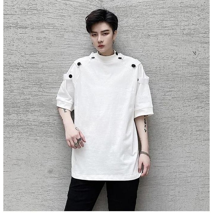 Áo thun Stee nút vai SOSO CVC - Giá sỉ Unisex